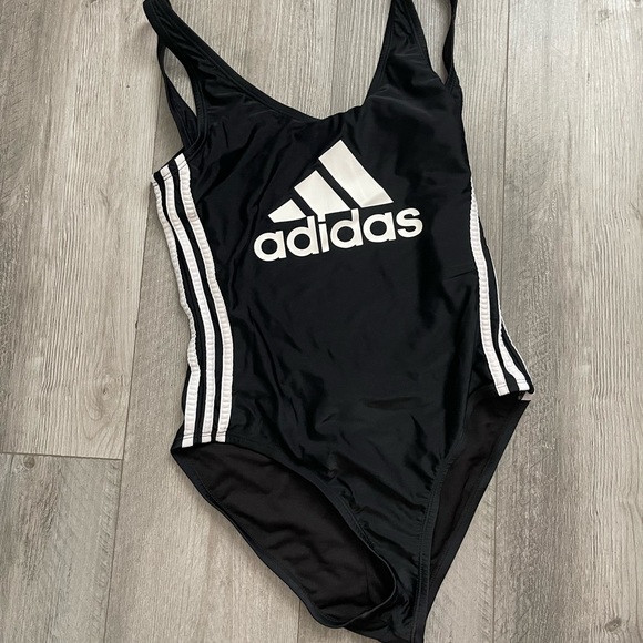 adidas Swim Adidas Low Back One Piece Logo Swimsuit Poshmark